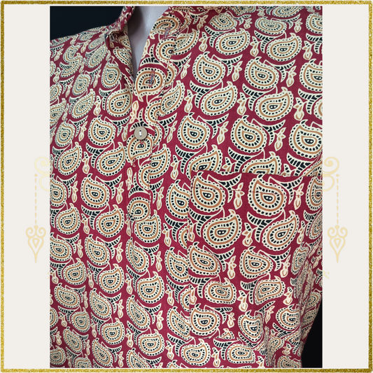 Scarlet Paisley Shirt