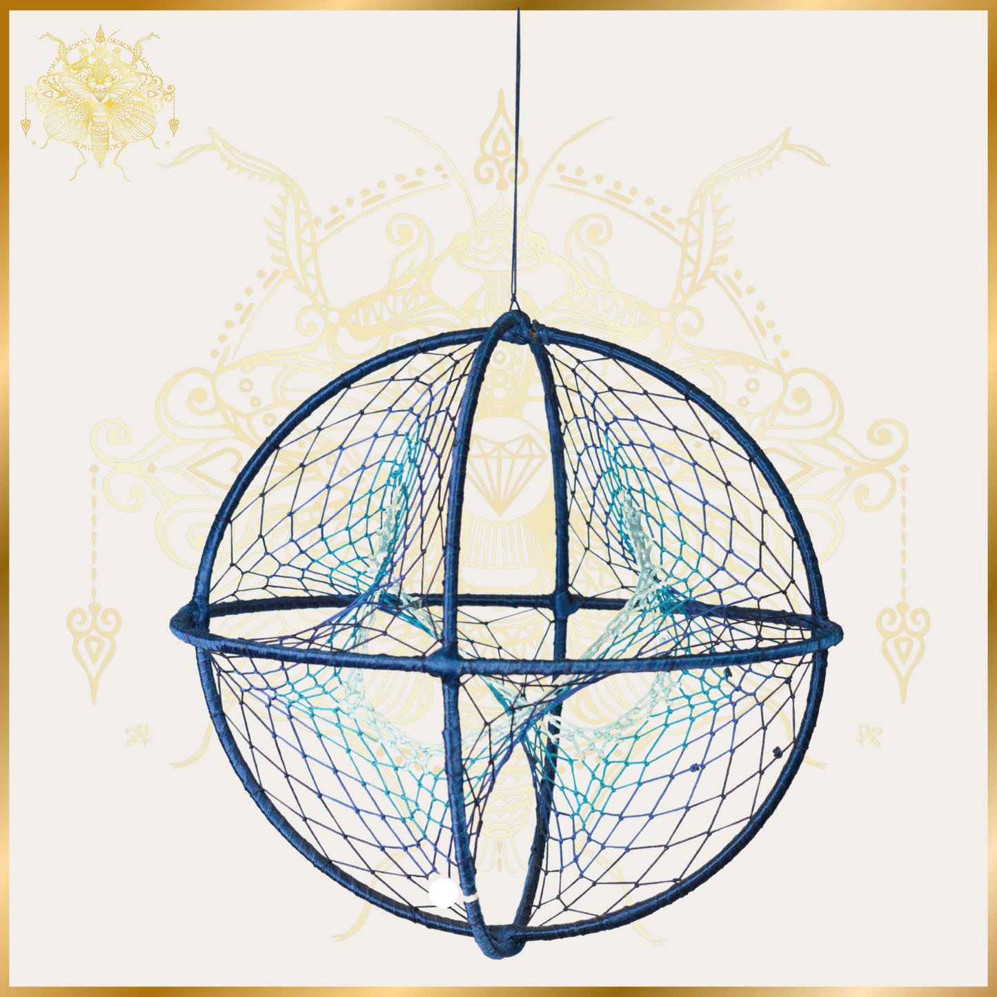 Blue Psy-Orb Dream Catcher