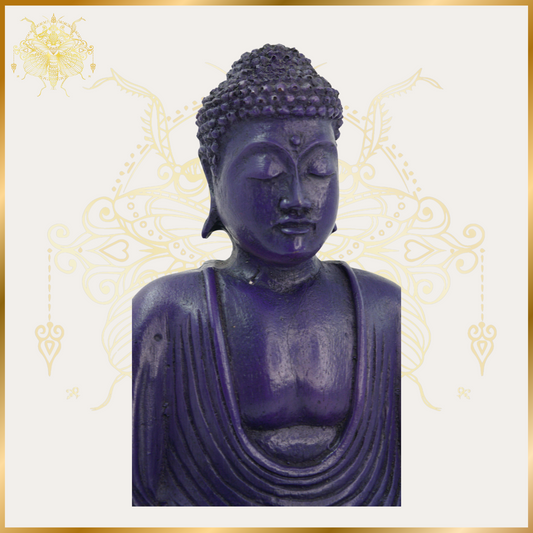 Indigo "Jade Buddha" Statue