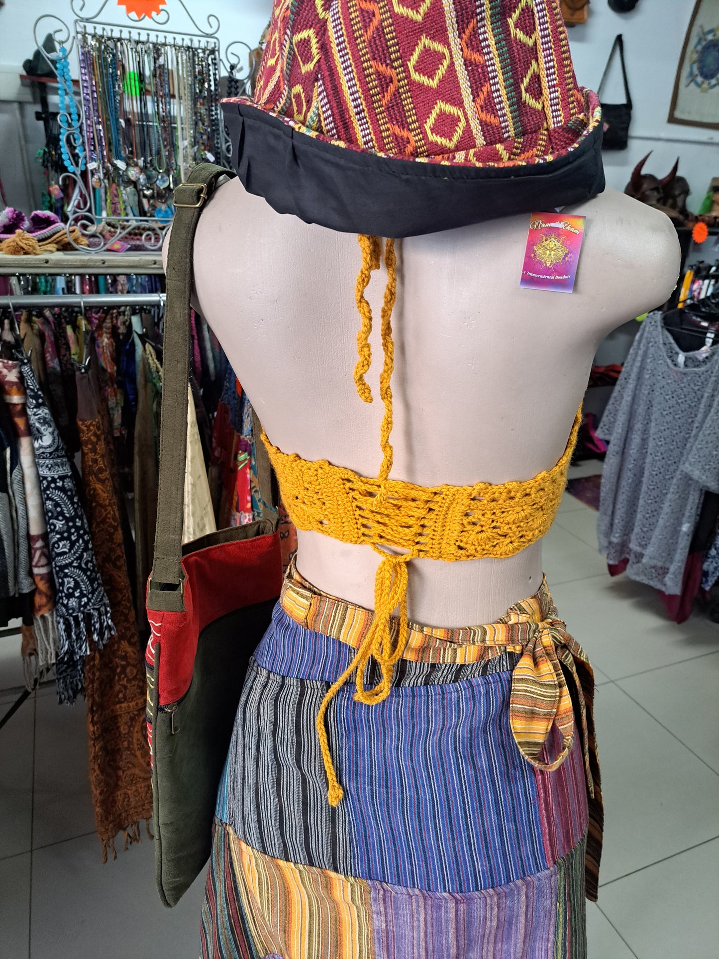 Golden Crochet Crop