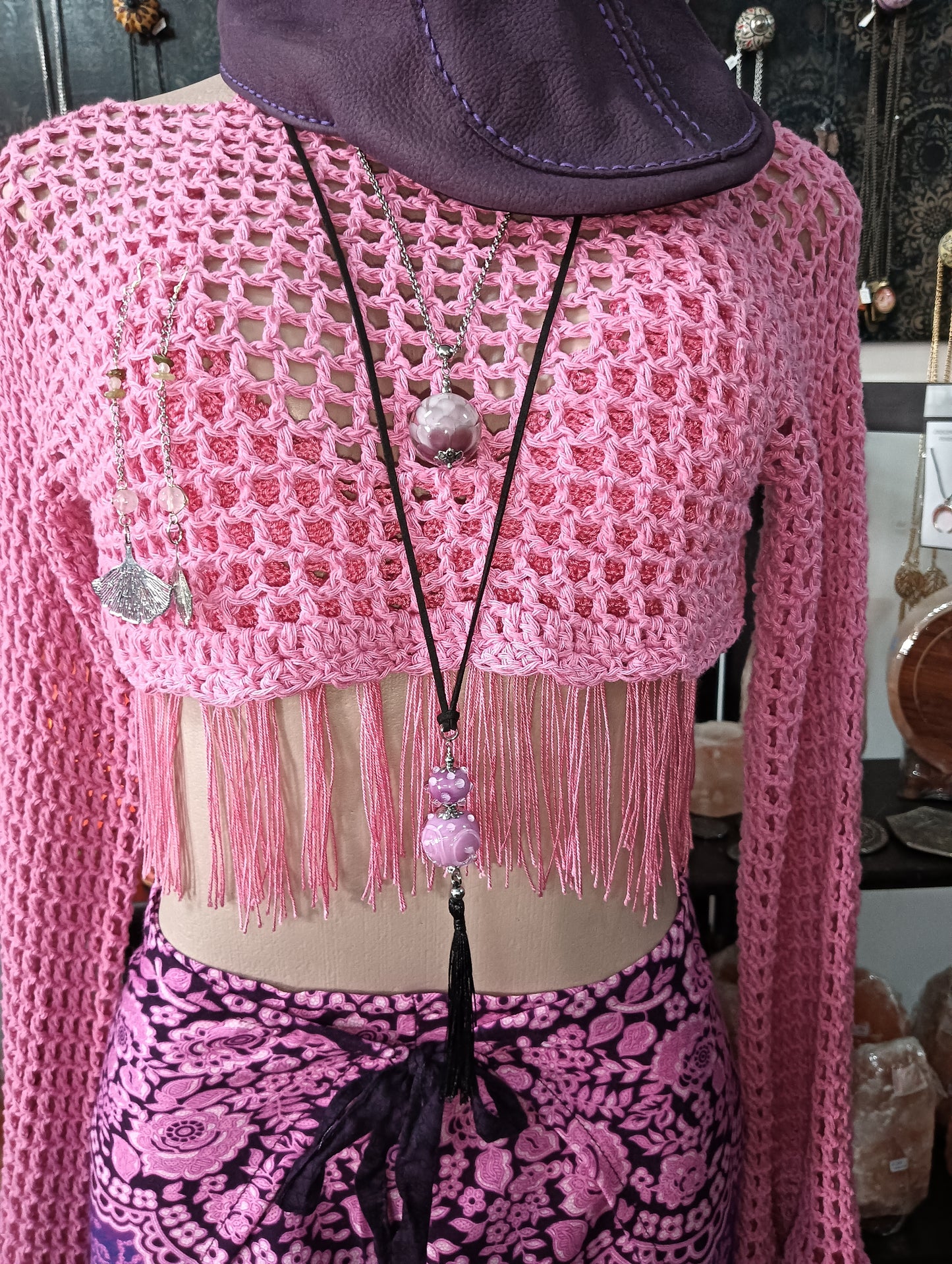 Crochet Crop Sleeved