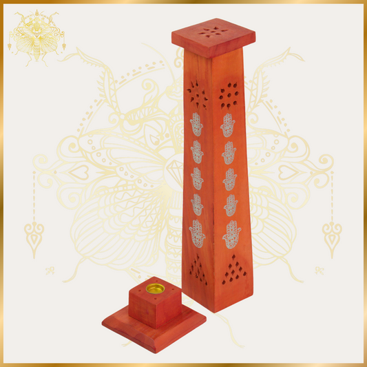 Hamsa Tower Incense Burner
