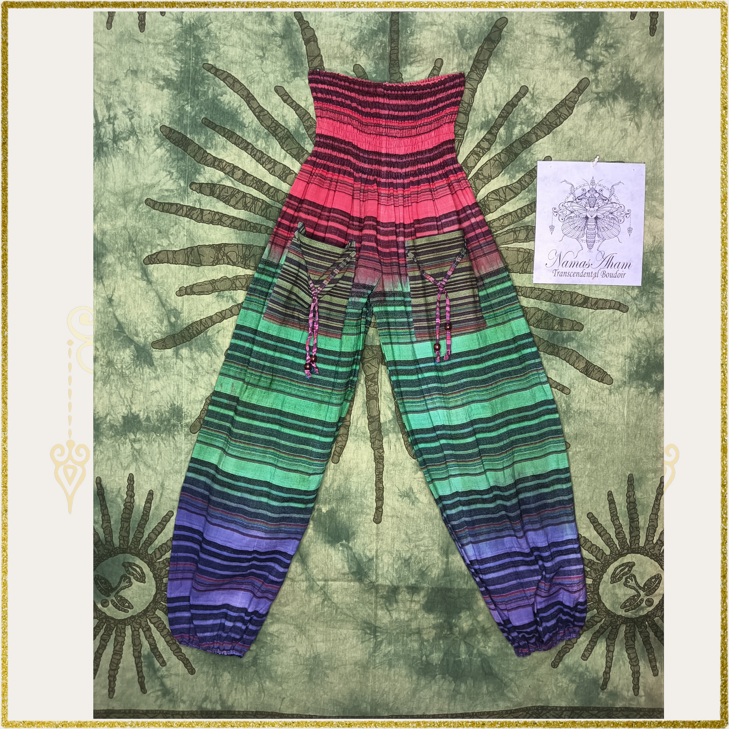 High waist Rainbow Pants