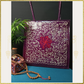 Embossed Embroidered Leather Handbag