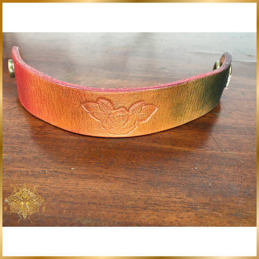 Rose Leather Cuff