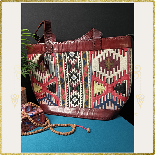 Tribal Leather Handbag