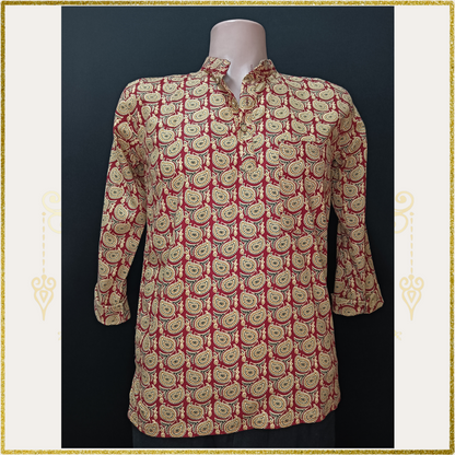 Scarlet Paisley Shirt