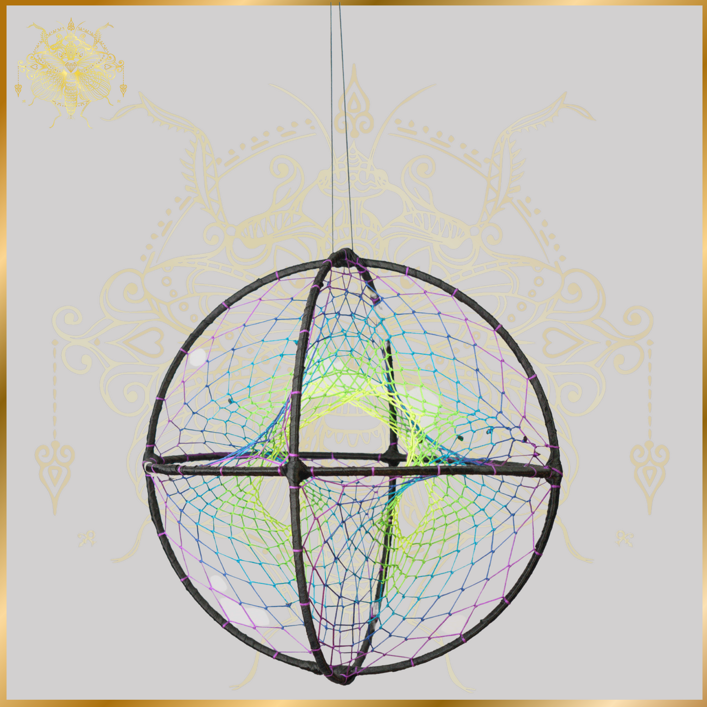 Cosmic Purple Psy-Orb Dream Catcher