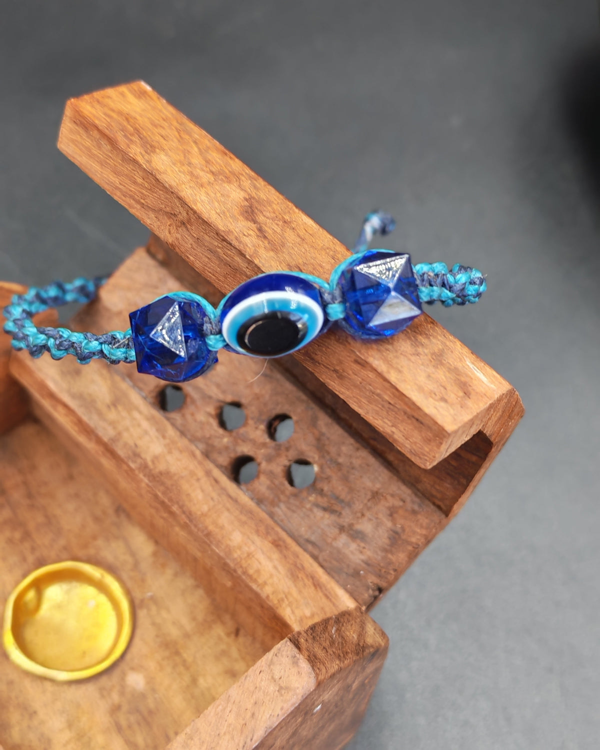 All-Seeing Eye Macramé Bracelet