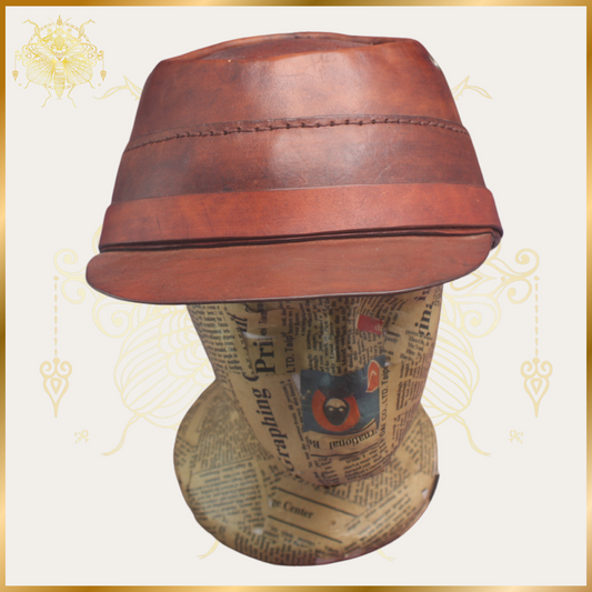 Leather Confederate "Kepi" Hat