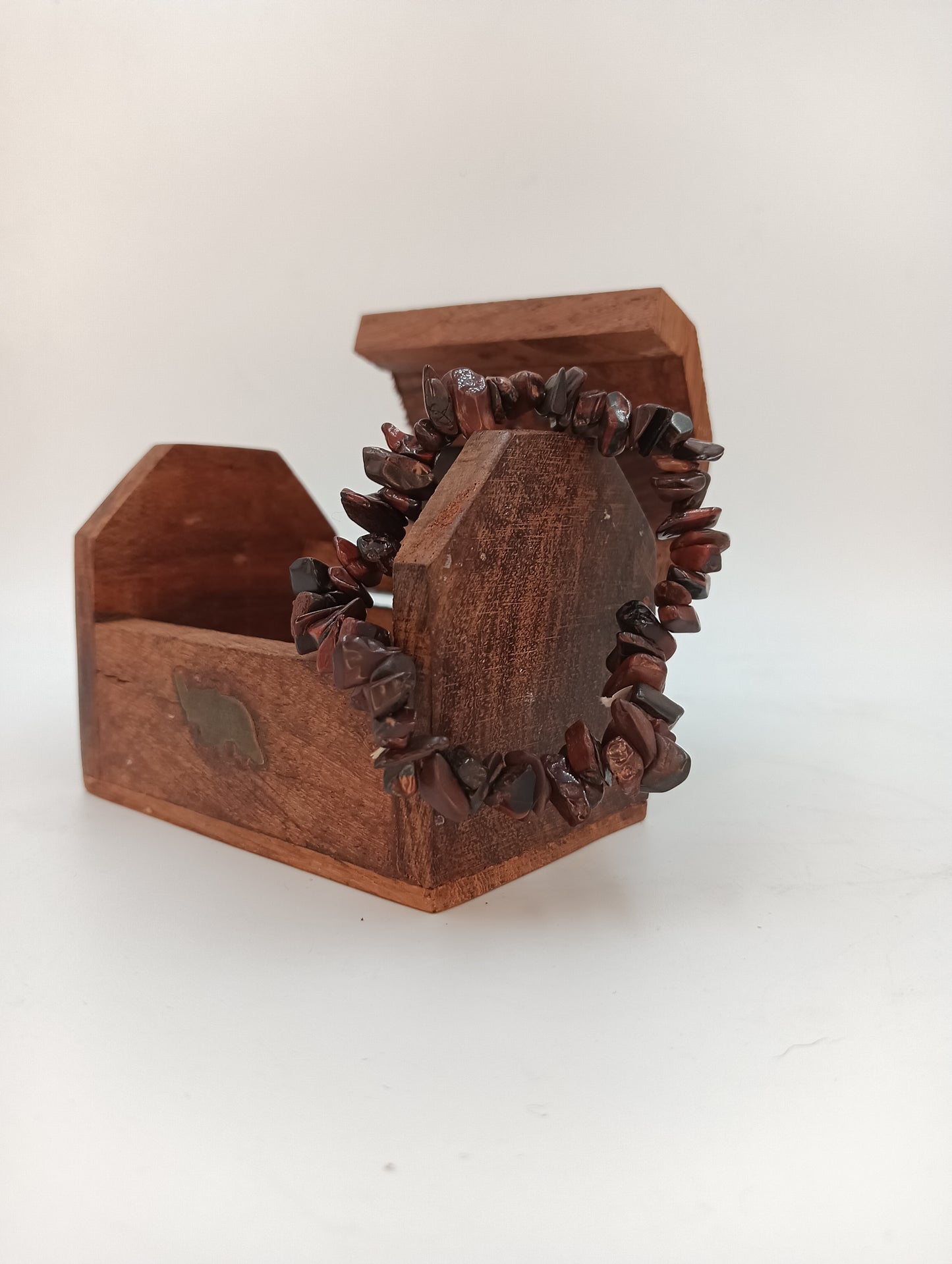 Bloodstone Chip Bracelet