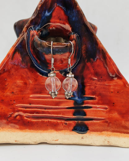 Crystal Bead Drop Earrings