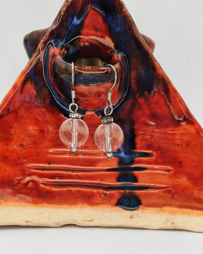 Crystal Bead Drop Earrings