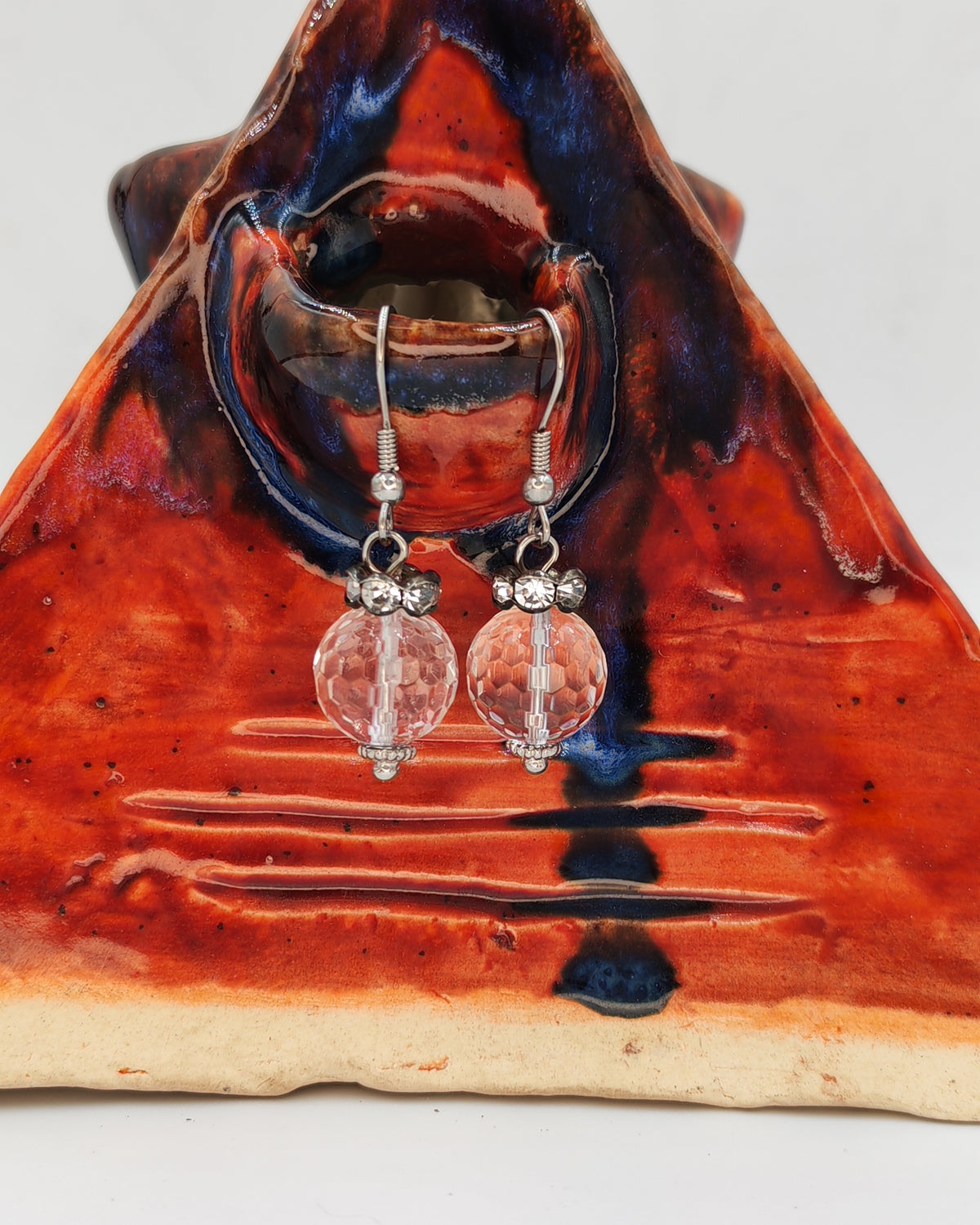 Crystal Bead Drop Earrings
