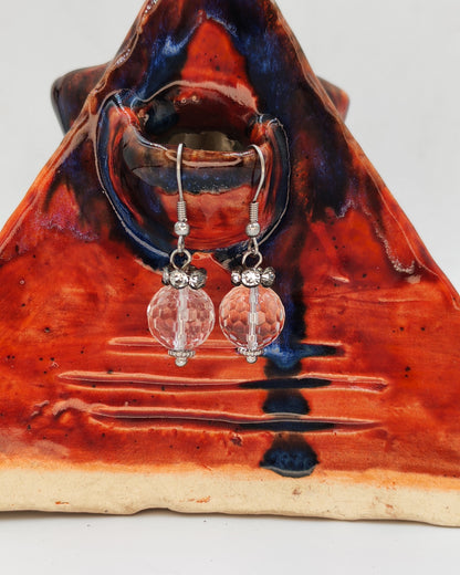 Crystal Bead Drop Earrings