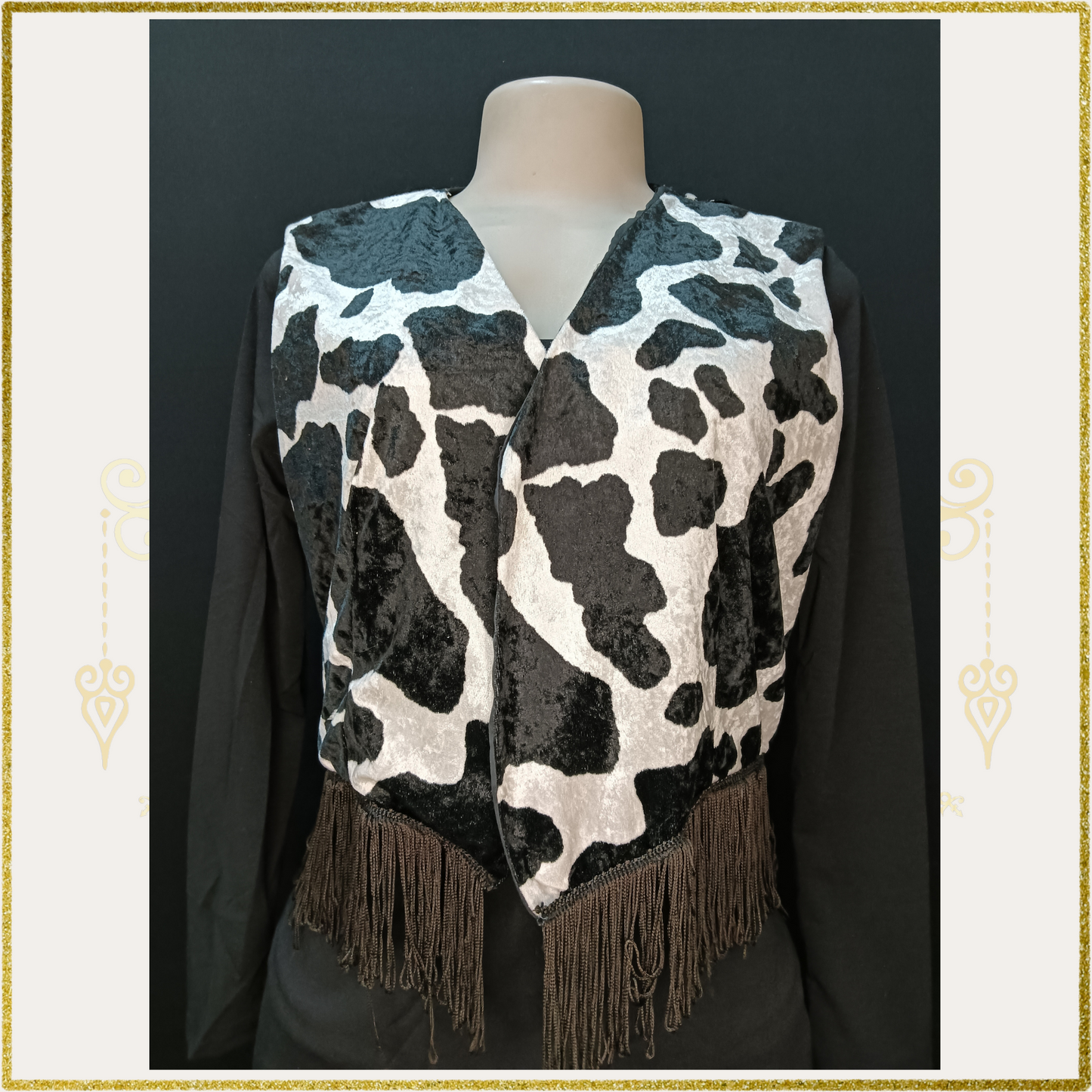 Cow Print Waistcoat