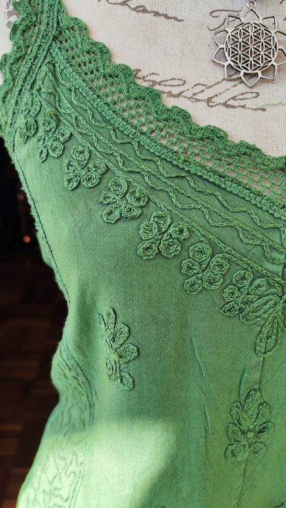 Embroidered Lace Cami Top
