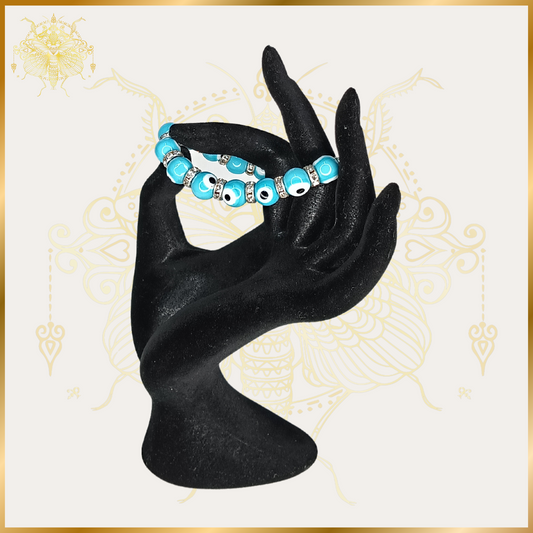 Evil Eye All Seeing Eye Turquoise Shimmer Bracelet