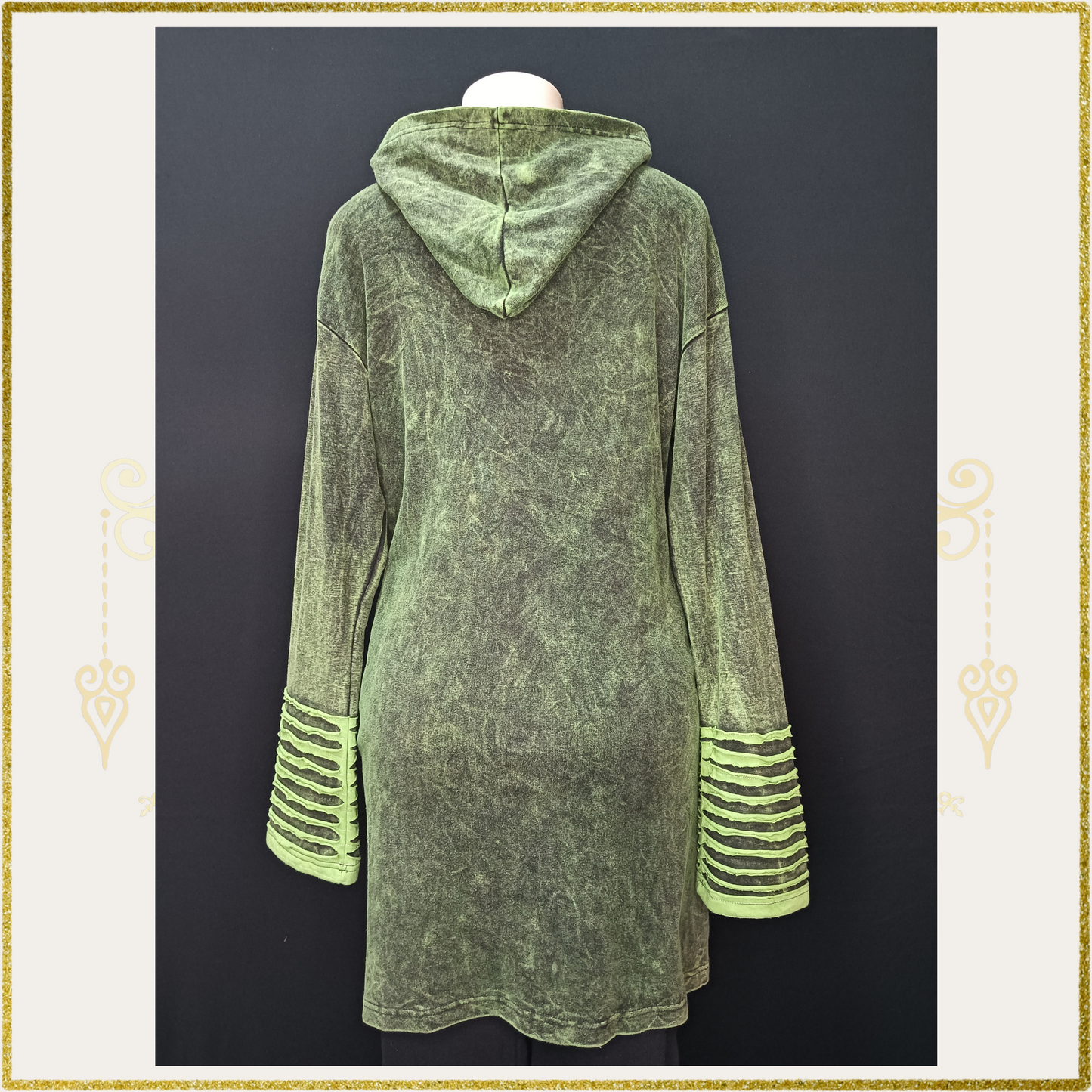 Green Ripped Coat