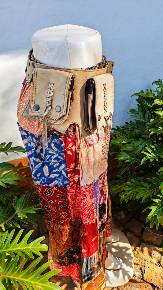 Boho Wanderer Leather Utility Belt