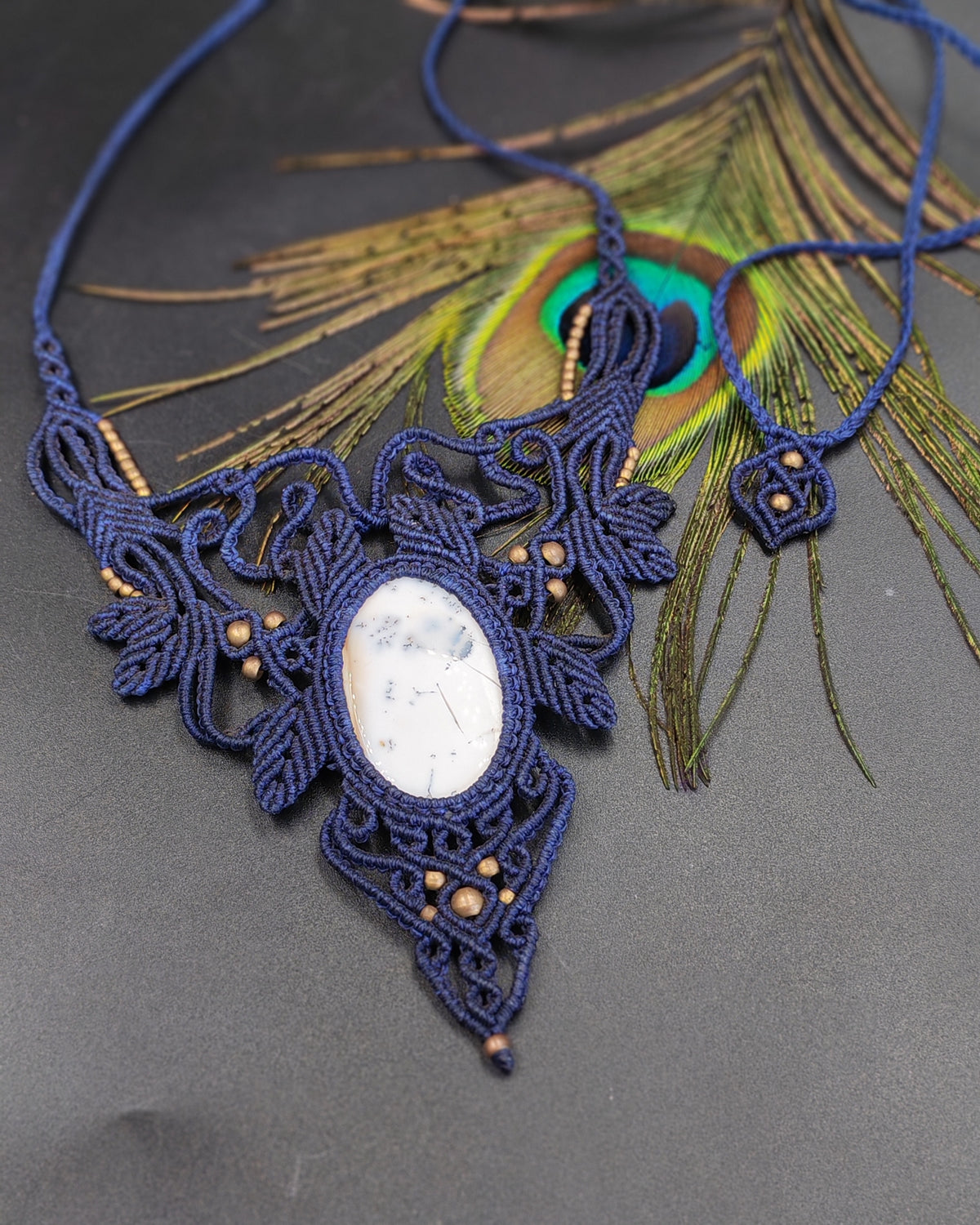 Macrame Howlite Wrap