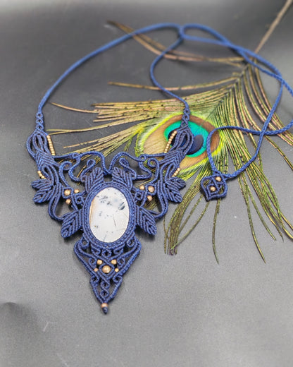 Macrame Howlite Wrap