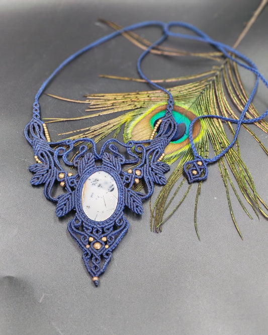 Macrame Howlite Wrap