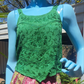 Emerald Embroidered Crop