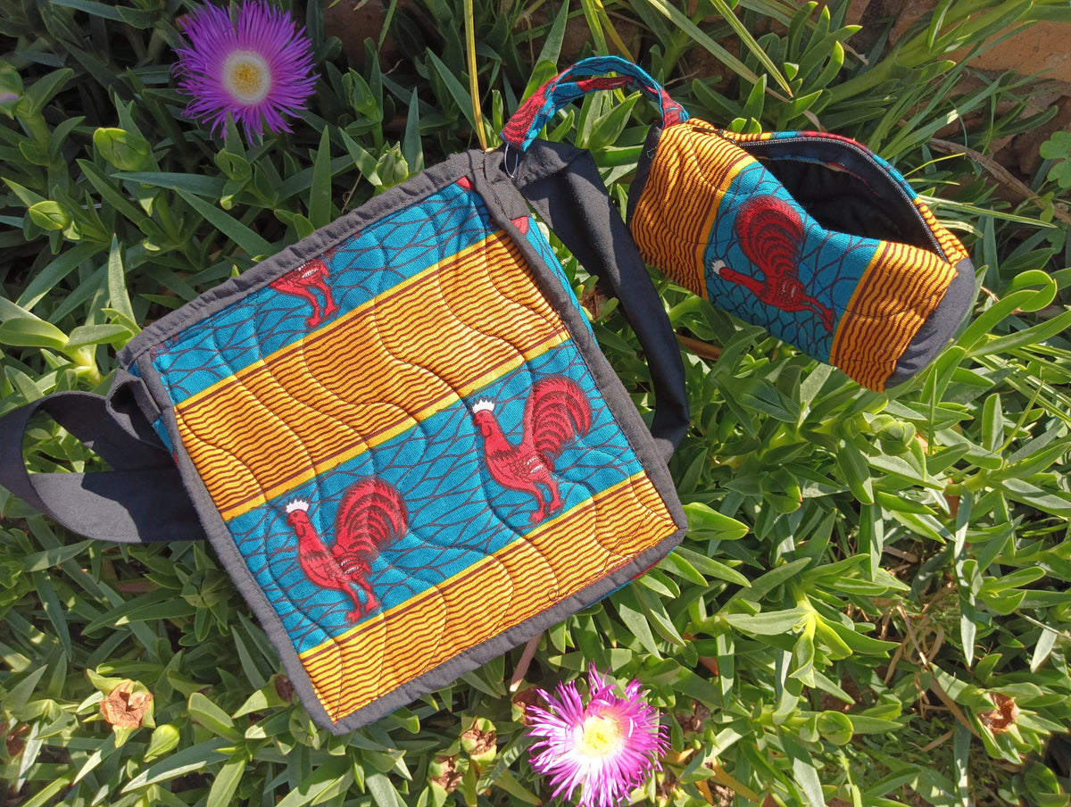 Kenyan Quilted Cotton Bag Set