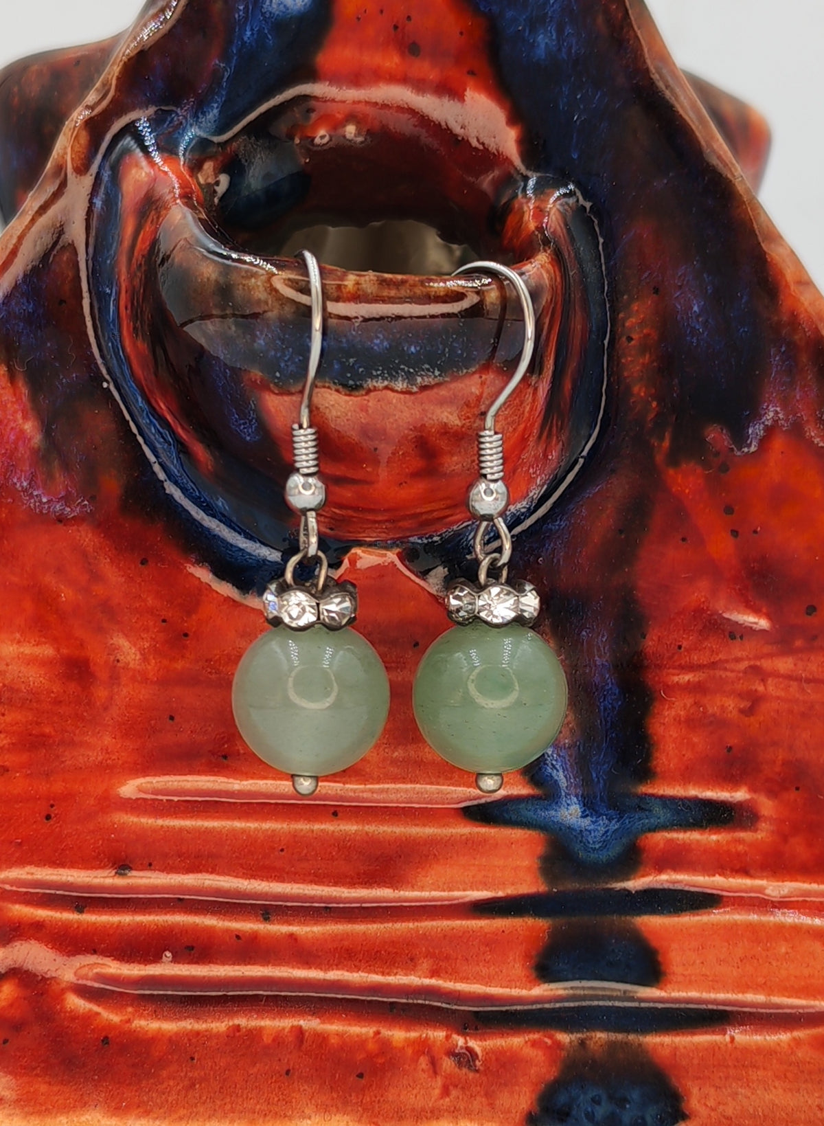 Crystal Bead Drop Earrings