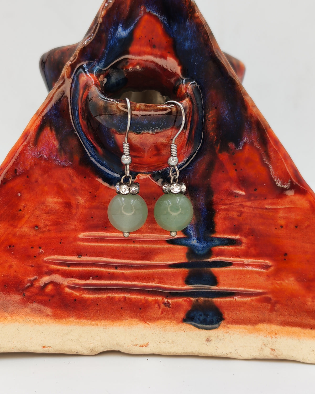 Crystal Bead Drop Earrings