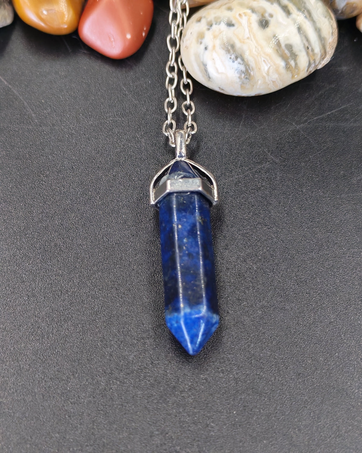 Lapis Lazuli Hexagonal Point Pendant II
