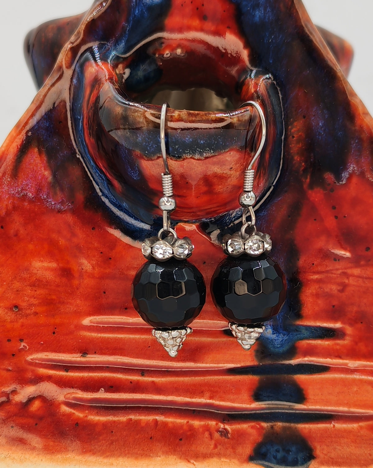 Crystal Bead Drop Earrings