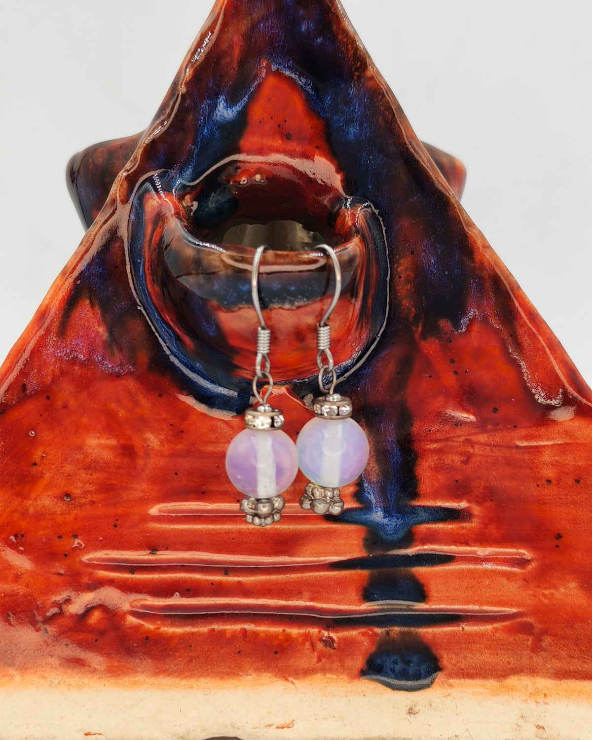 Crystal Bead Drop Earrings