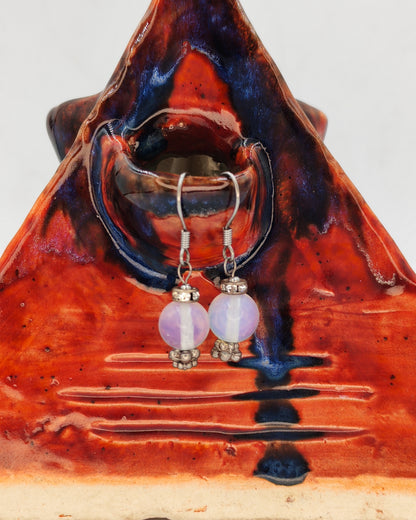Crystal Bead Drop Earrings