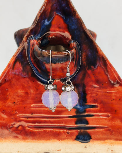 Crystal Bead Drop Earrings