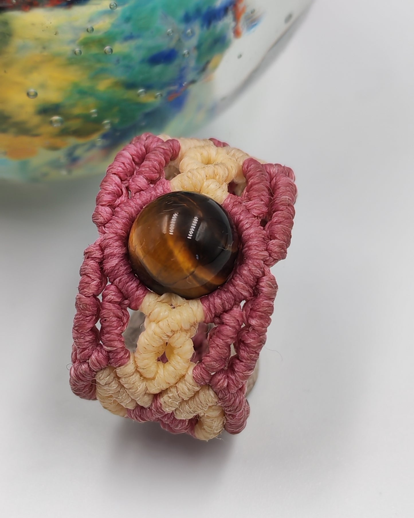Strawberry Cream Macrame