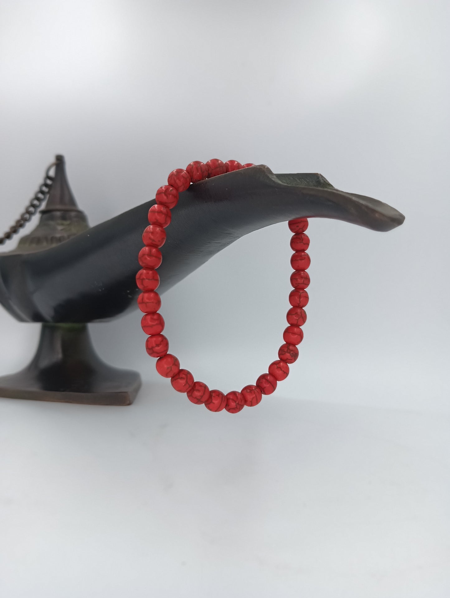 Rooted Red Howlite