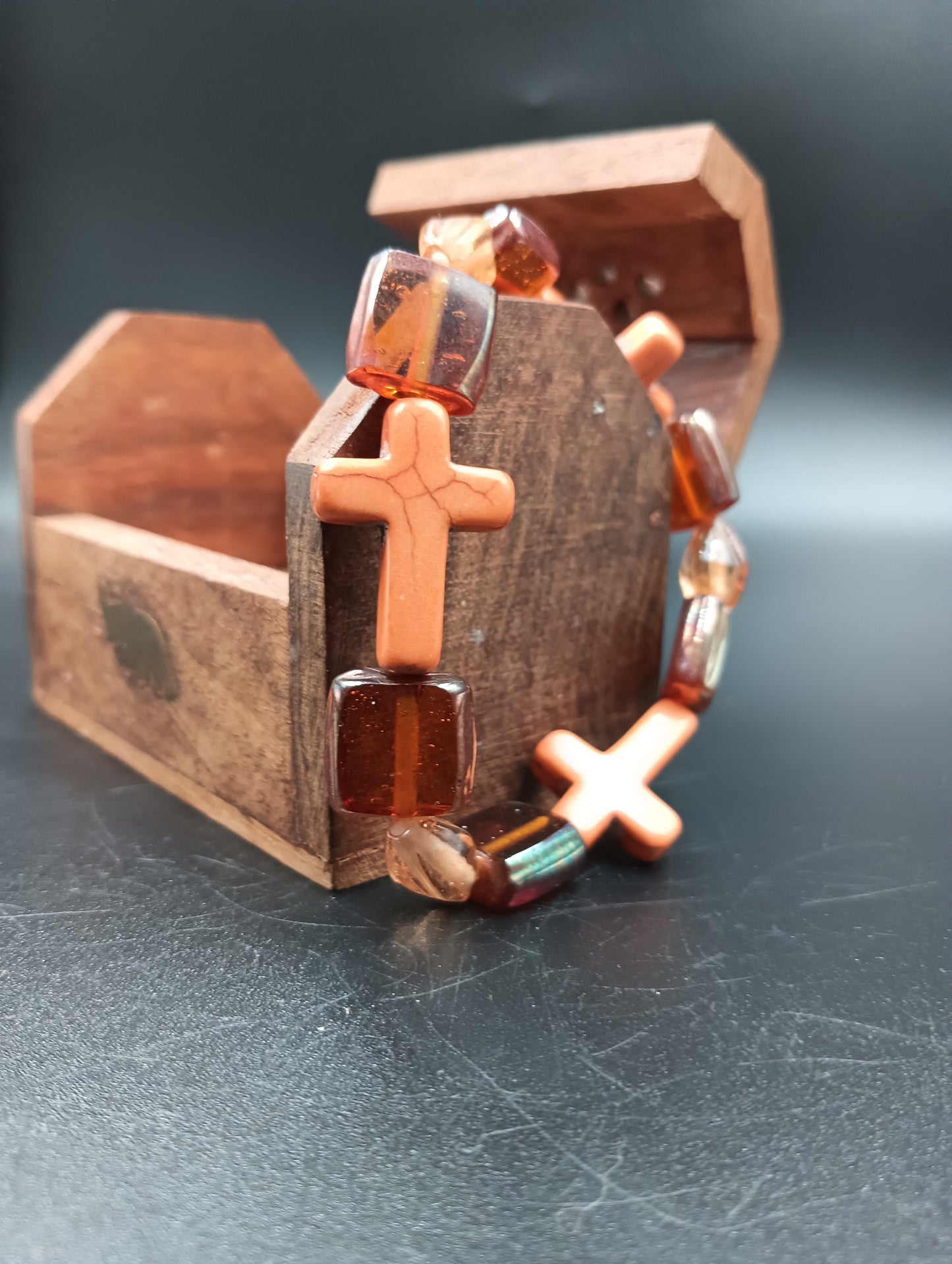 Resin Orange Cross