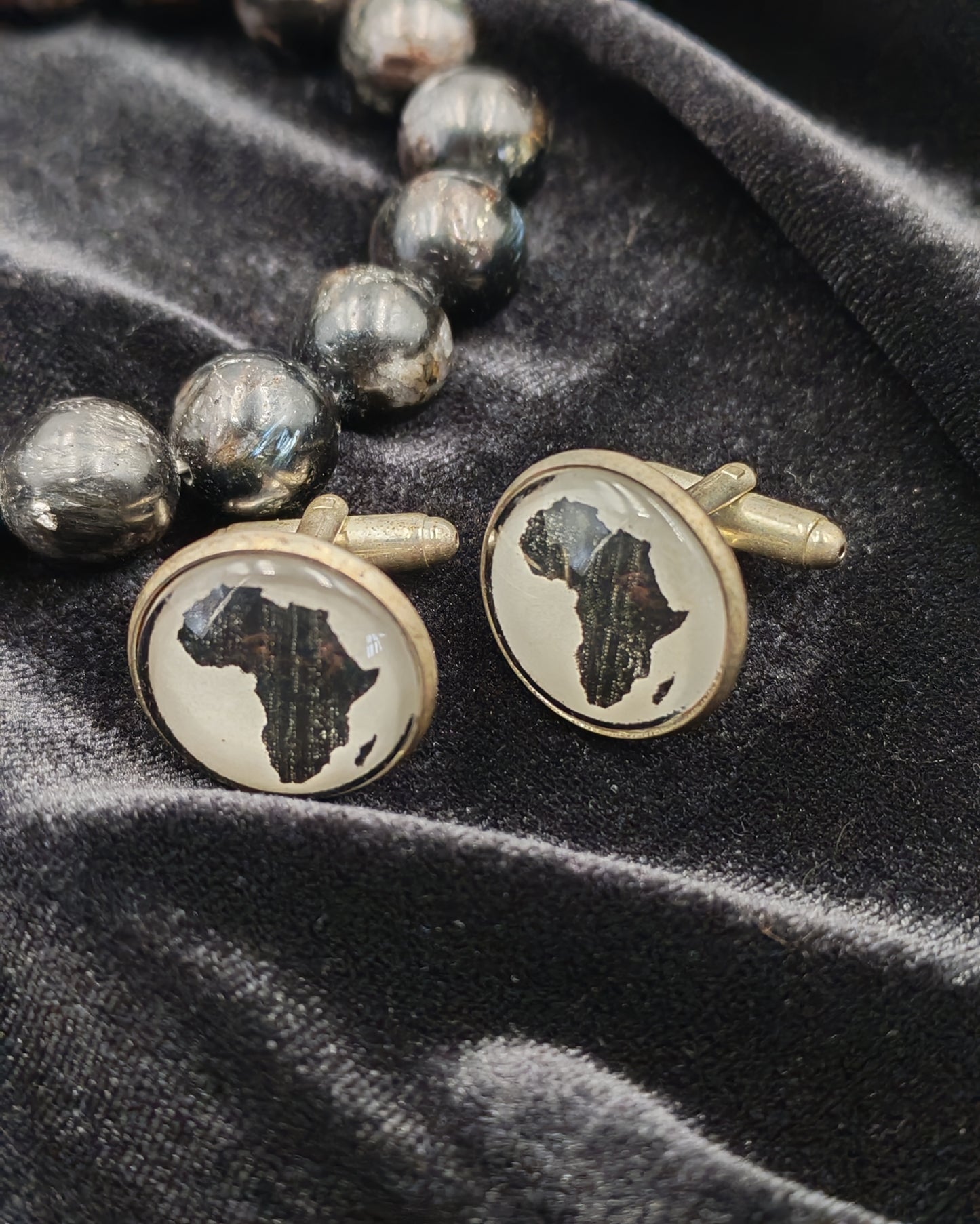 Africa Dome Cufflinks