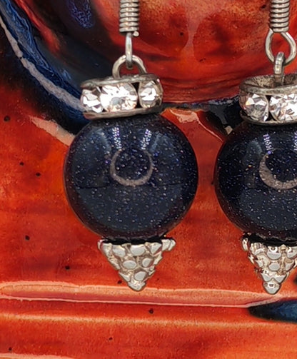 Crystal Bead Drop Earrings
