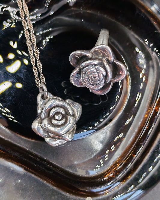 Silver Roses Set