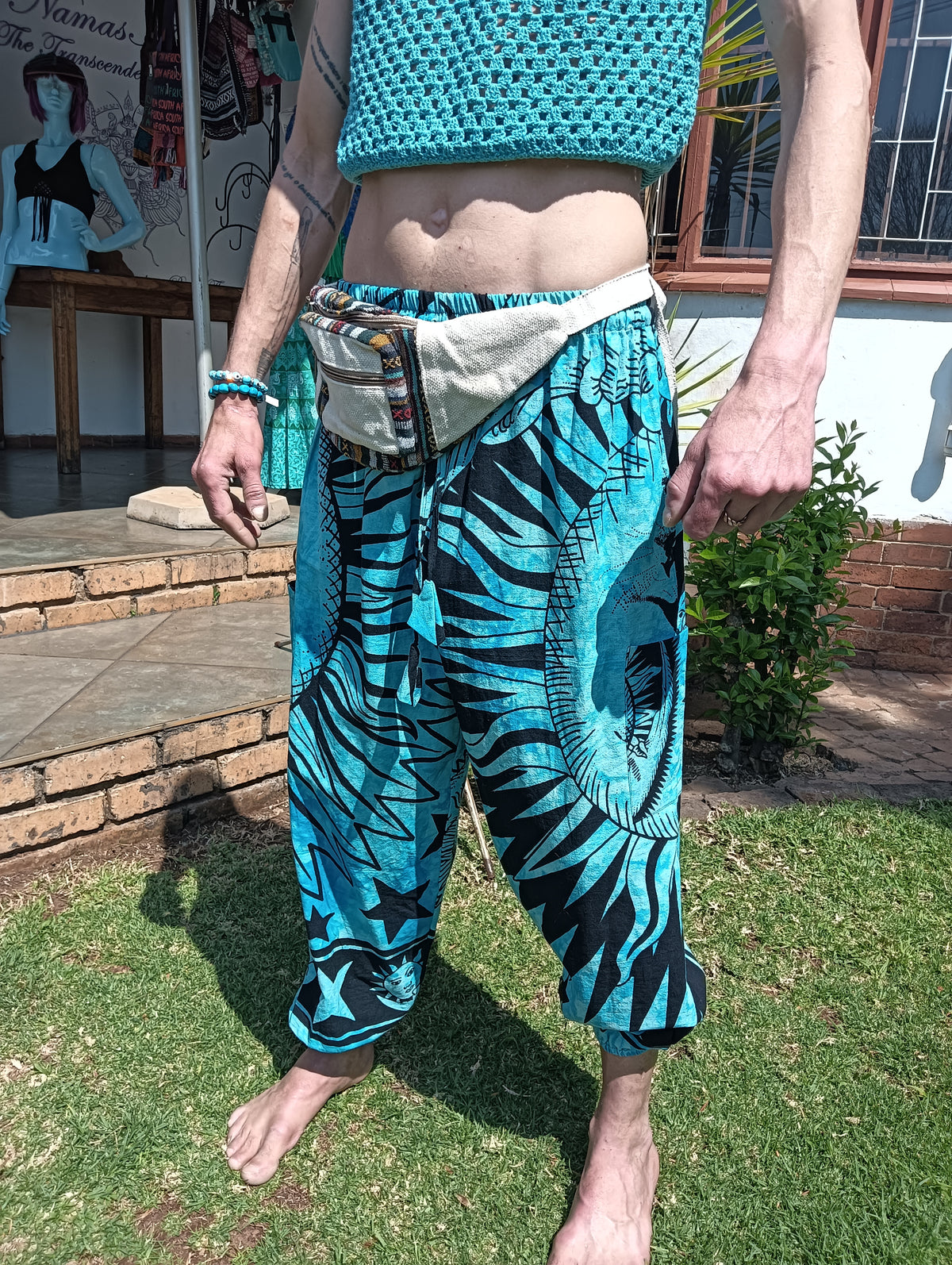 Sun & Moon Turquoise Harem Pants