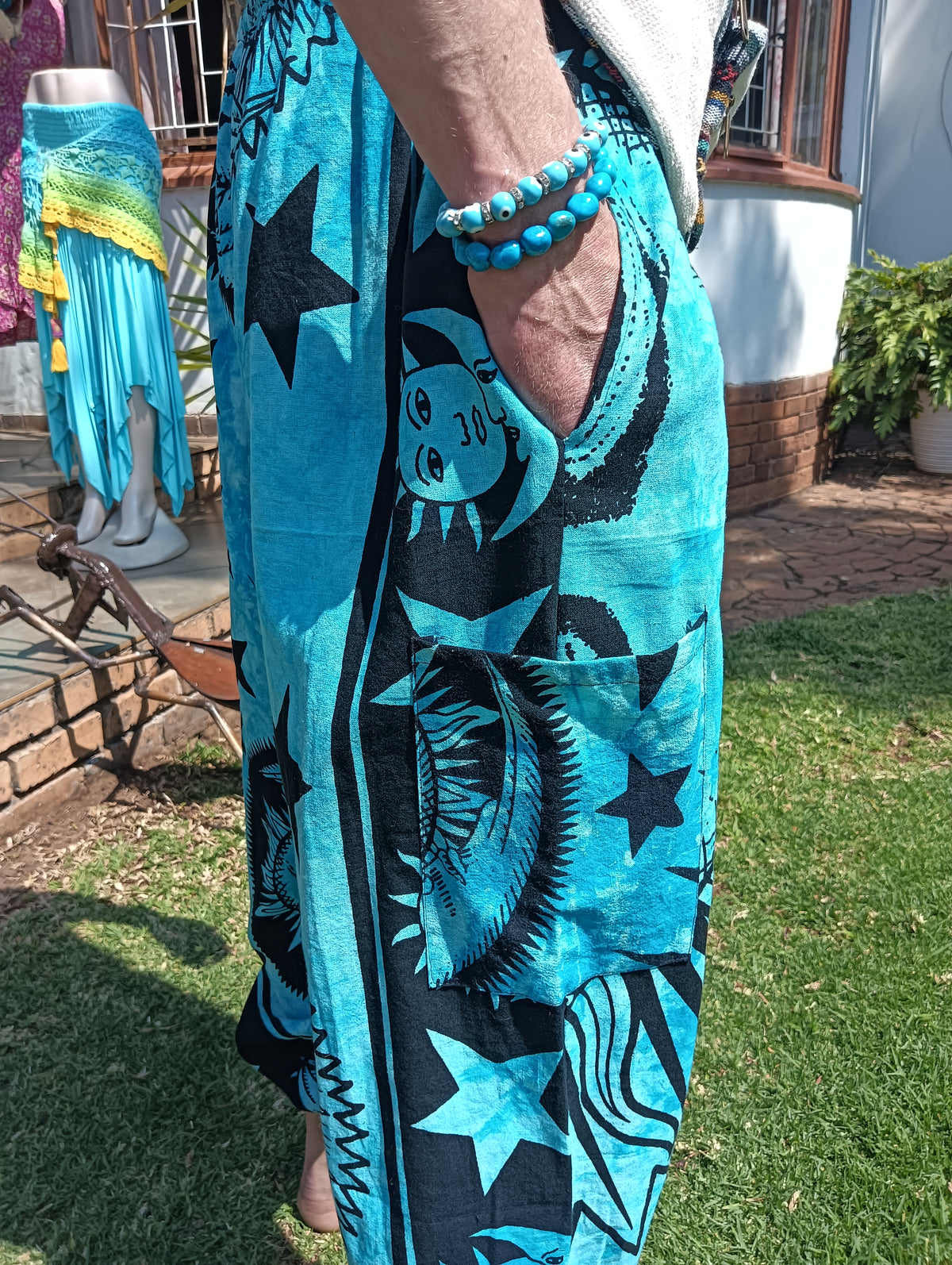 Sun & Moon Turquoise Harem Pants