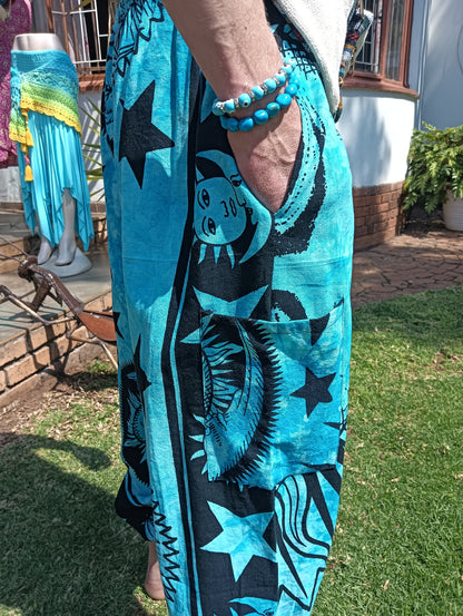 Sun & Moon Turquoise Harem Pants