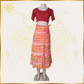 Burnt Orange Tie-Dye Wrap Skirt