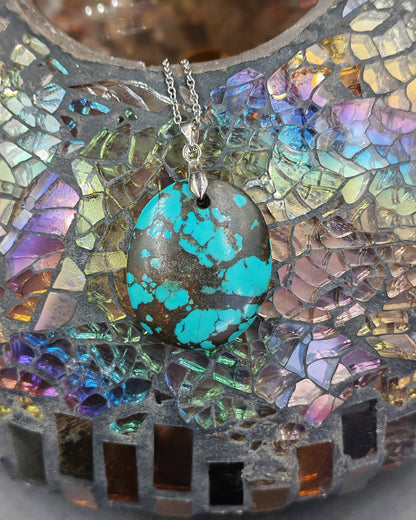 Turquoise Big Cabochon Pendant