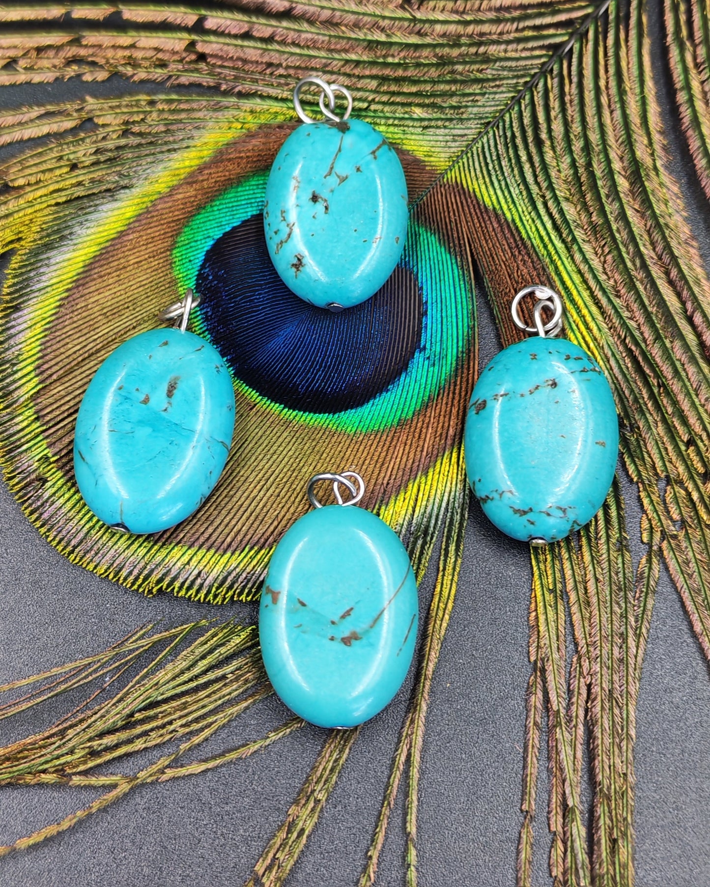 Turquoise Oval Medium Pendant