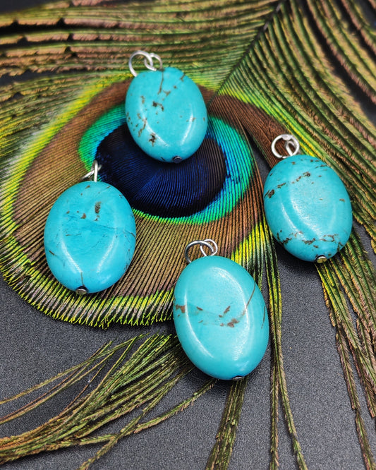 Turquoise Oval Medium Pendant