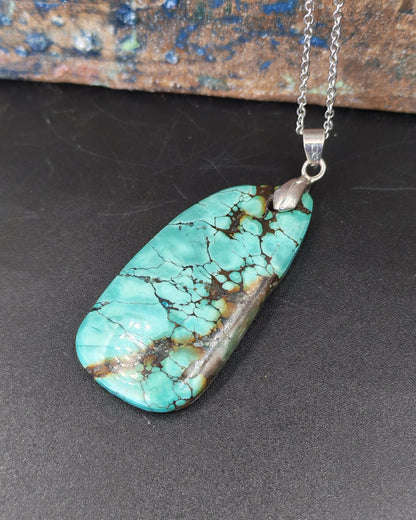 Turquoise Freeform Pendant